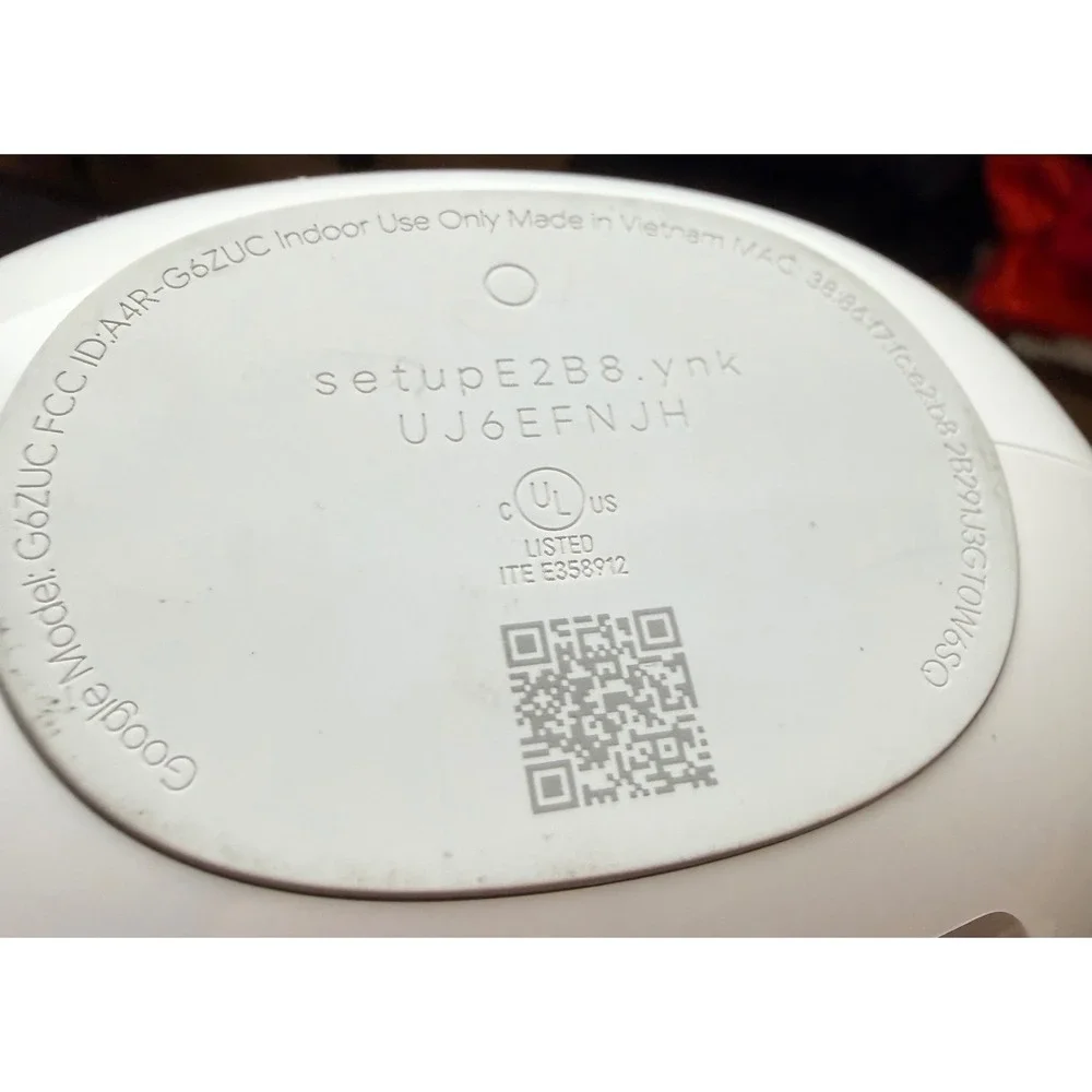 google G6ZUC Wifi White With power adapter‎ EUC